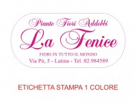 Etichette adesive per fioristi, fiorai e vivaisti (mm 57x27)  (cod.29G)